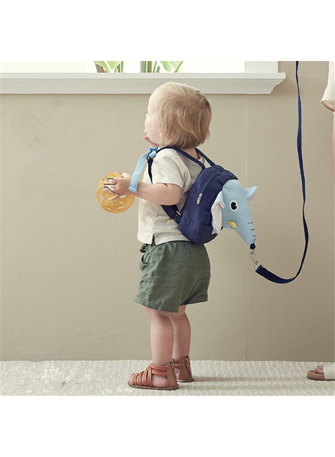 2-In-1 Children Elephant Design Anti-Lost Backpack With Safety Belt And Holding Leash