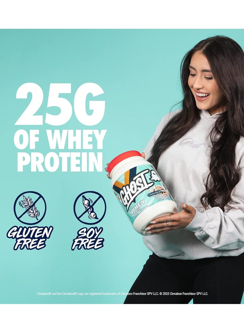 Ghost Whey Protein 4.8 lbs Cinnabon Flavor 64 Serving