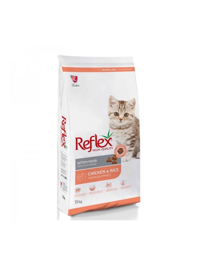 Reflex High Quality Kitten Food Chicken, 15kg