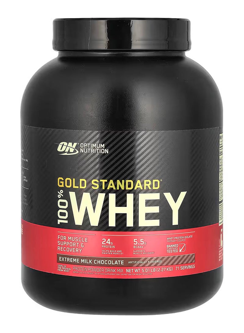 Gold Standard 100% Whey Protein Powder Extreme Milk Chocolate -2.27 Kg