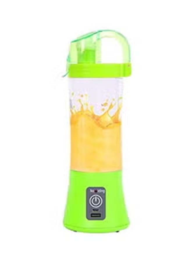 Electric Blender Mini Portable Personal Size Juicer Cup Usb Rechargeable Mixer Water Bottle Portable Fruit Juicer Machine 380.0 ml 384.22482458.17 Green