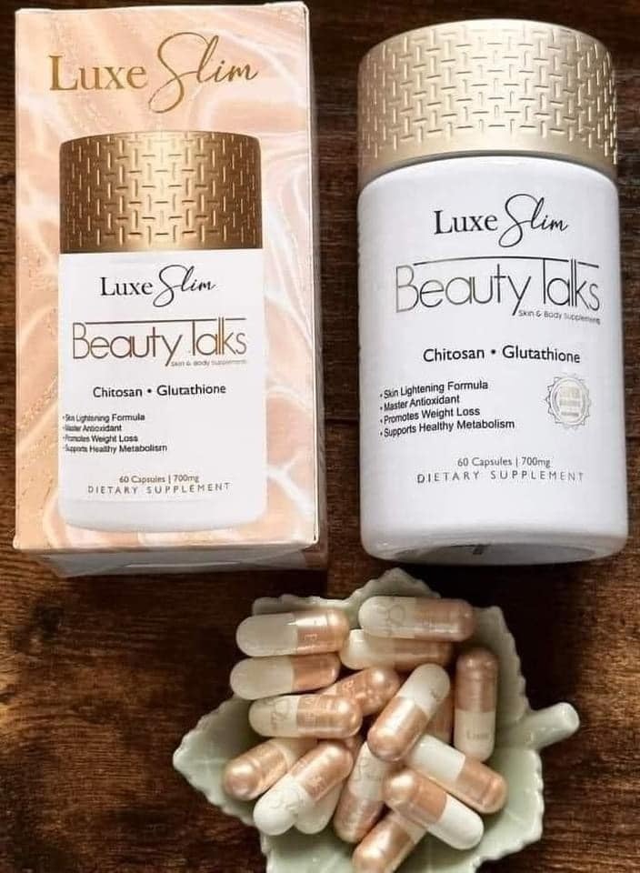 Luxe Slim - Beauty Talks Skin and Body Supplements Chitosan Glutathione 60 caps