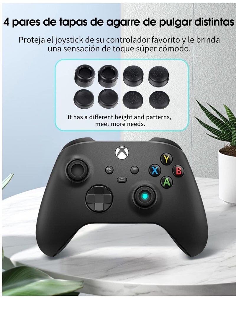 Dust Filter Cover for Xbox Series X, Xbox Series X Accessories, 21PCS Xbox Accessories with 1 Top Dust Filter Cover, 2 Holders, 2 Back Dust Filter Covers, 8 Silicone Plugs and 8 Thumb Grip Caps