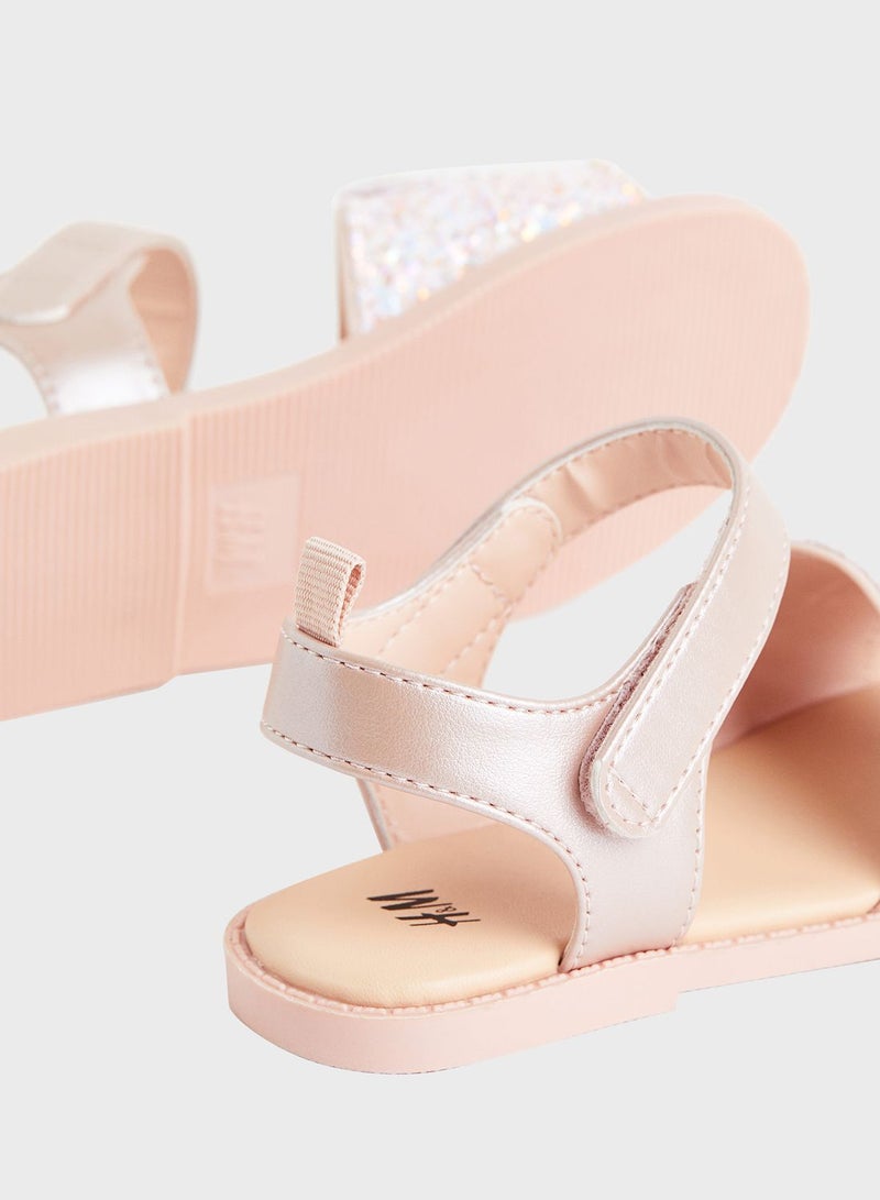 Applique Velcro Sandals