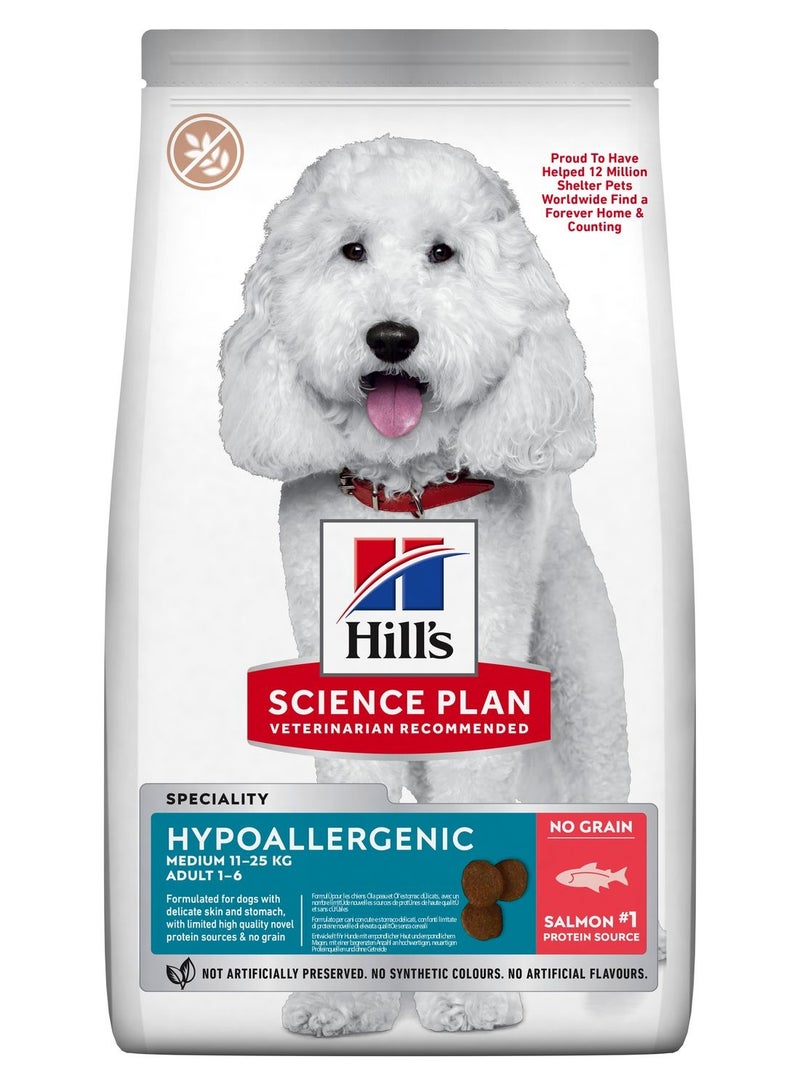 Hill’s Science Plan Hypoallergenic Medium Breed Adult Dry Dog Food with Salmon 2.5kg