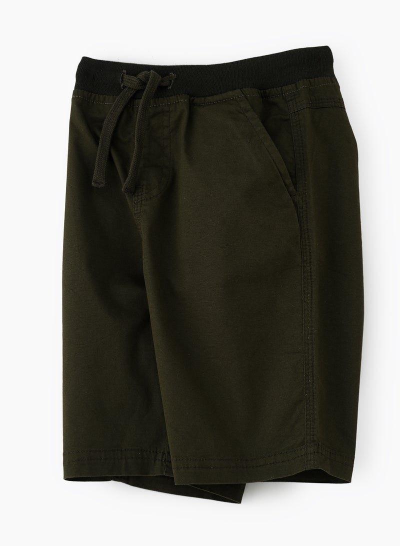 Cool & Classic: Boys' Woven Cotton Shorts Stylishly Breathable