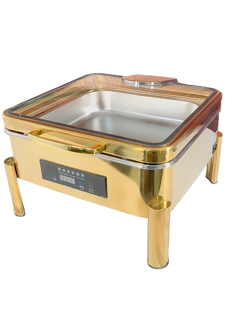 6L Electric Hydraulic Luxury Square Chafing Dish
