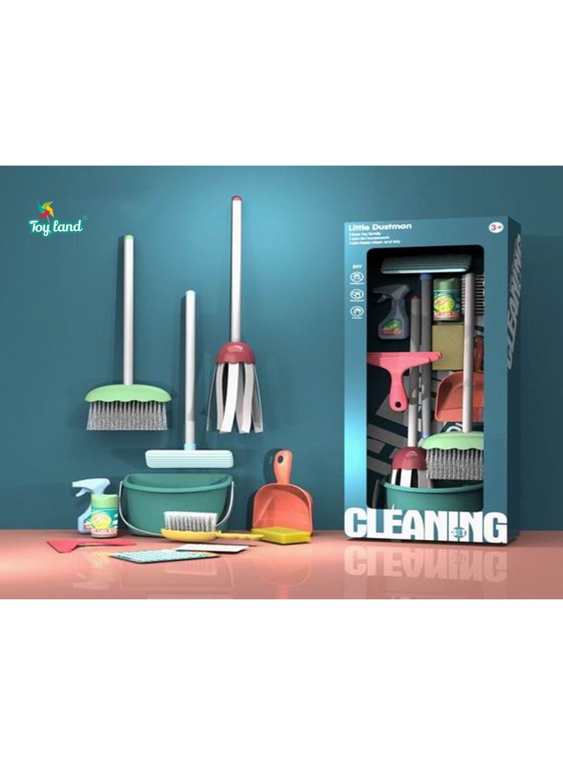 Kids Simulation House Cleaning Tool Kit Toy Playset for Children