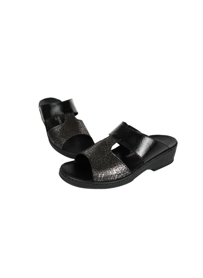 071-2223 Josef Seibel Ladies Comfort Sandals 08866 Black / Platin