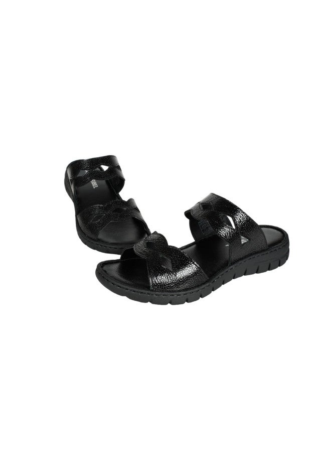 071-2229 Josef Seibel Ladies Casual Flat Sandals 93466 Black