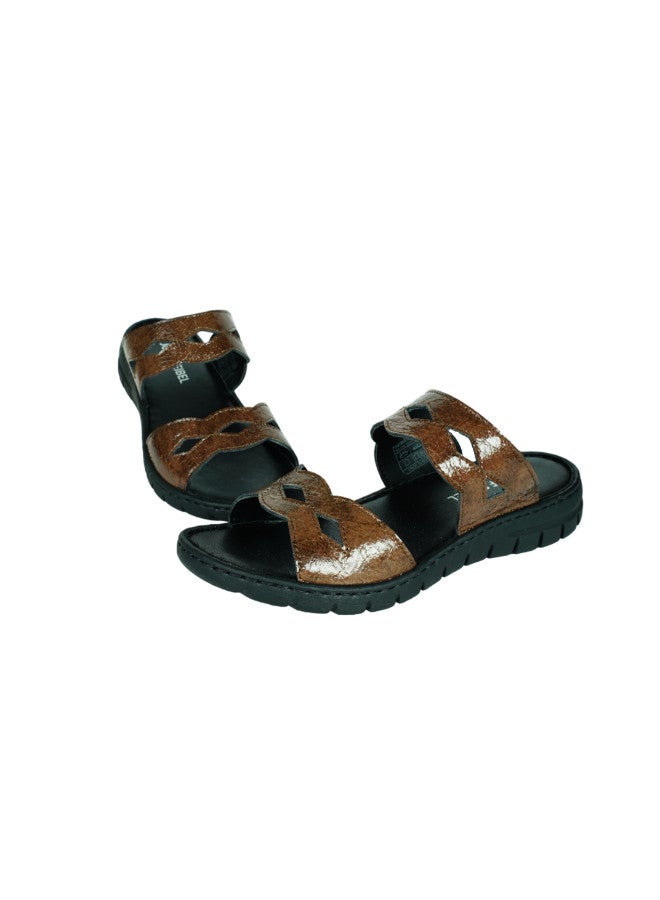 071-2230 Josef Seibel Ladies Casual Flat Sandals 93466 Brown