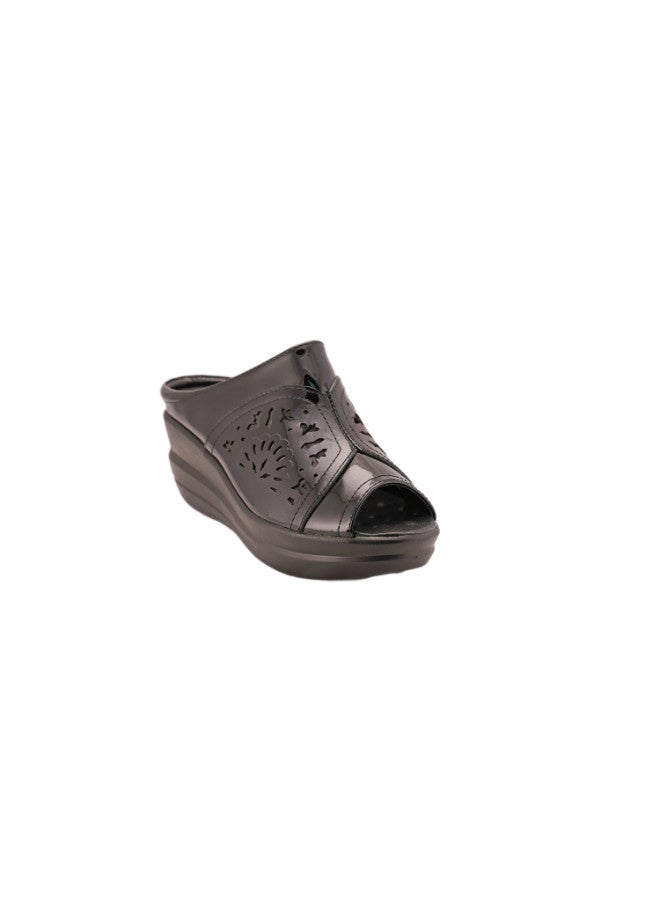 092-1994 Michelle Morgan Ladies Wedge Heel Sandals 862382 Black