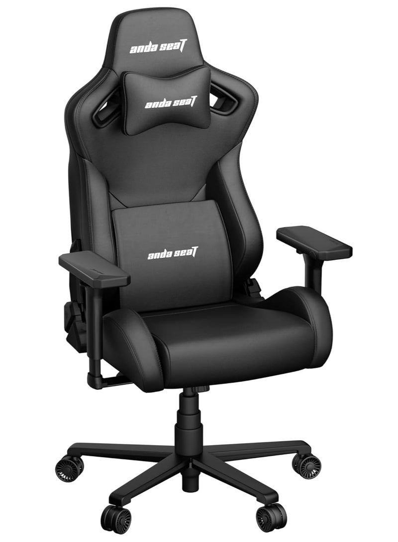 Anda Seat Kaiser Frontier Black Leather Gaming Chair | AD12YXL-17-B-PVC