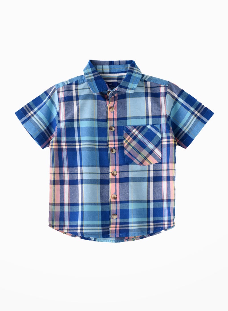 Mini Man Style: Boys' Classic Cotton Shirt Timeless Comfort & Everyday Versatility