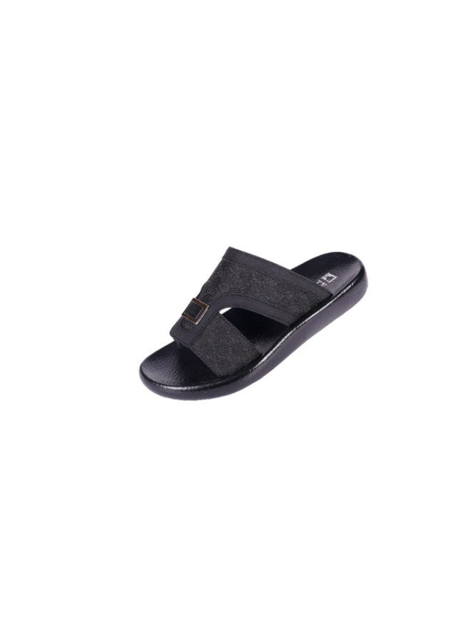 008-3576 Barjeel Uno Boys Arabic Sandals B-63102 Black