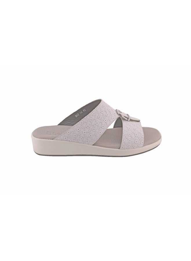 008-3095 Barjeel Uno Boys Arabic Sandals BBGT 14 White