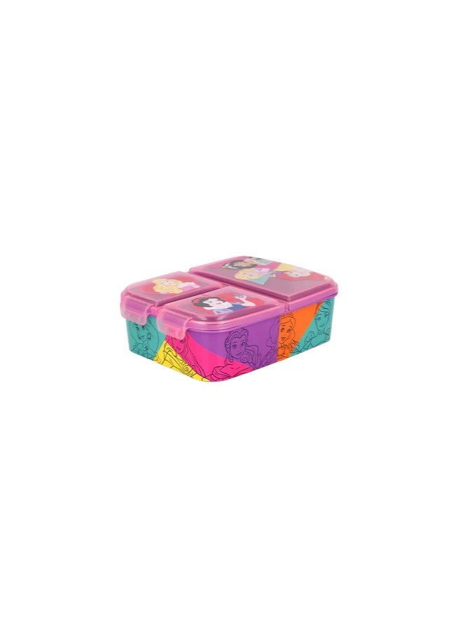 Multi Compartment Sandwich Box Princess Bright & Bold