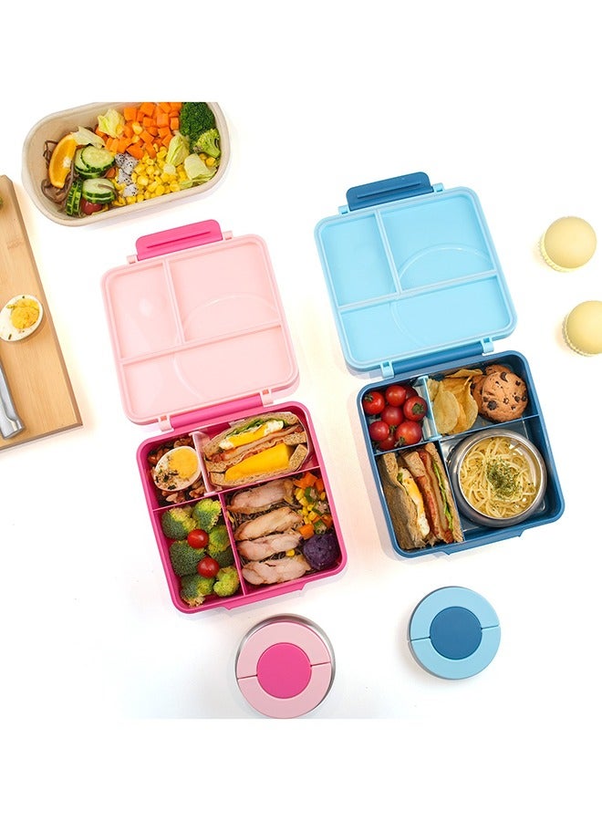 Jumbo Bento Lunch Box With Grey Lunch Bag, Food Jar And Cutlery