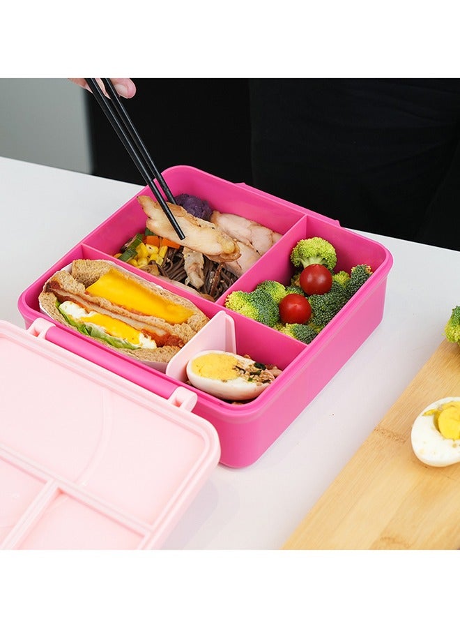 Jumbo Bento Lunch Box With Grey Lunch Bag, Food Jar And Cutlery