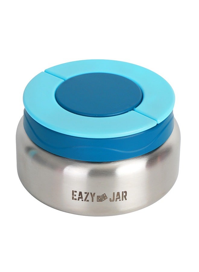 Jumbo Bento Lunch Box With Blue Lunch Bag , Food Jar and Cutlery