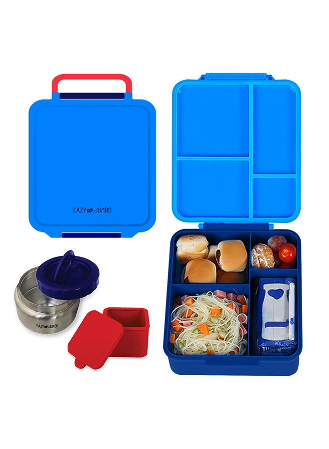 Jumbo Bento Lunch Box With Lunch Bag And Thermos And Dip Jar