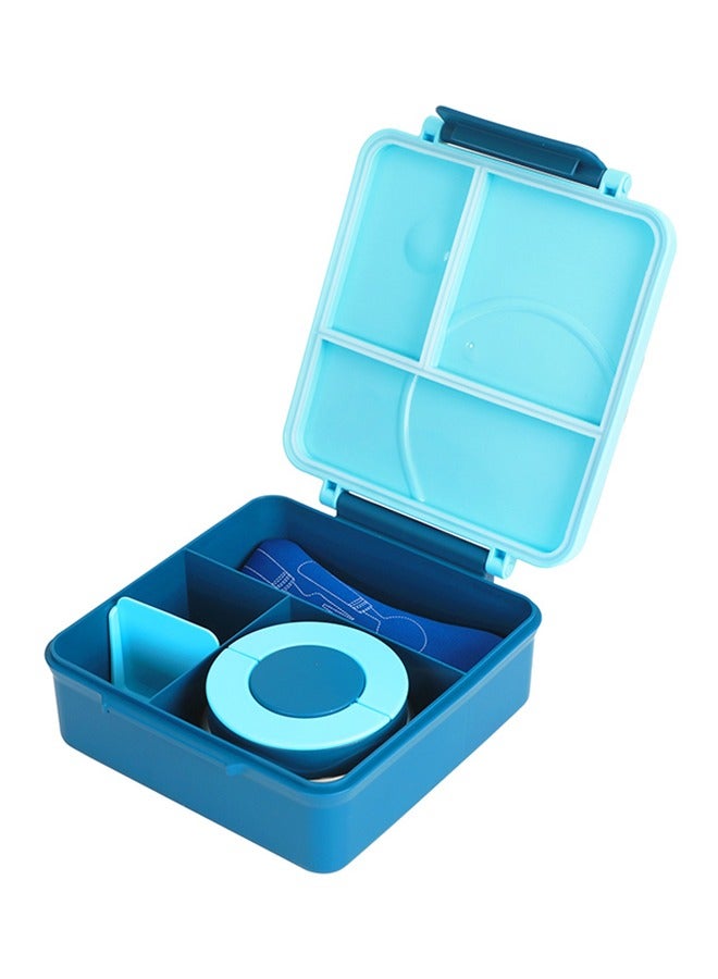 Jumbo Bento Lunch Box With Grey Lunch Bag, Food Jar And Cutlery