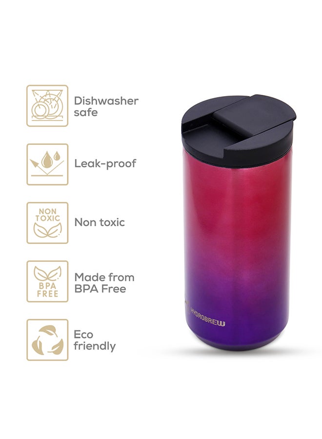 Double Wall Insulated Tumbler Water Bottle - Chrome, 500 Ml