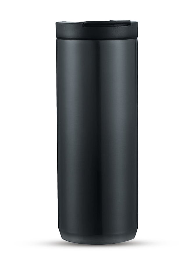 Double Wall Insulated Tumbler Water Bottle, Black, 500 ML