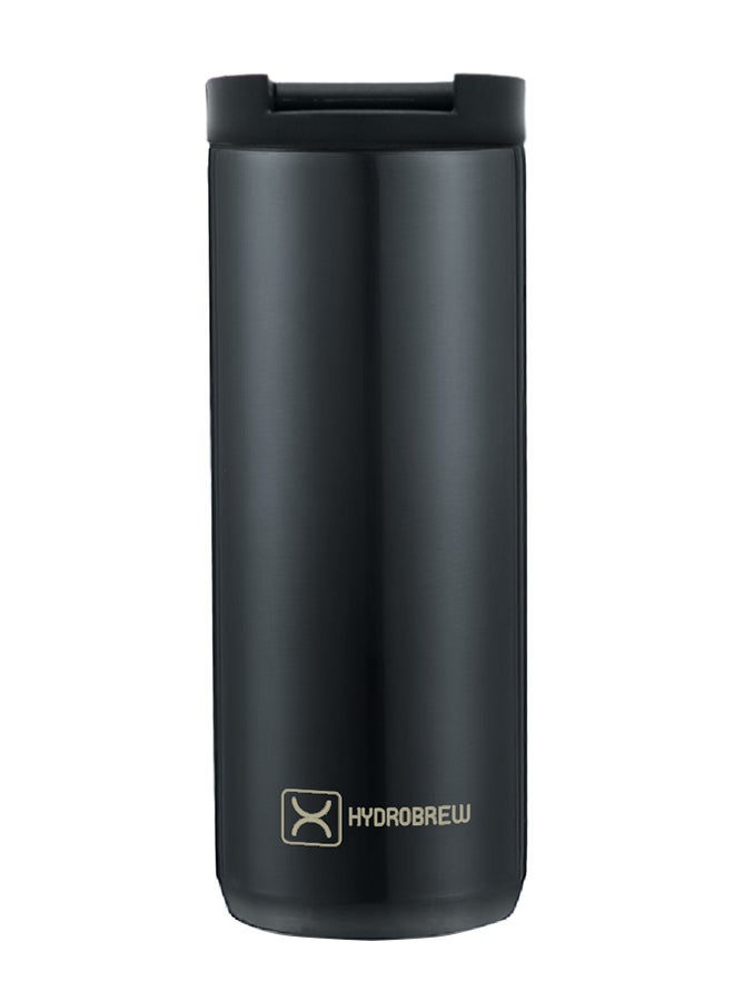 Double Wall Insulated Tumbler Water Bottle, Black, 500 ML