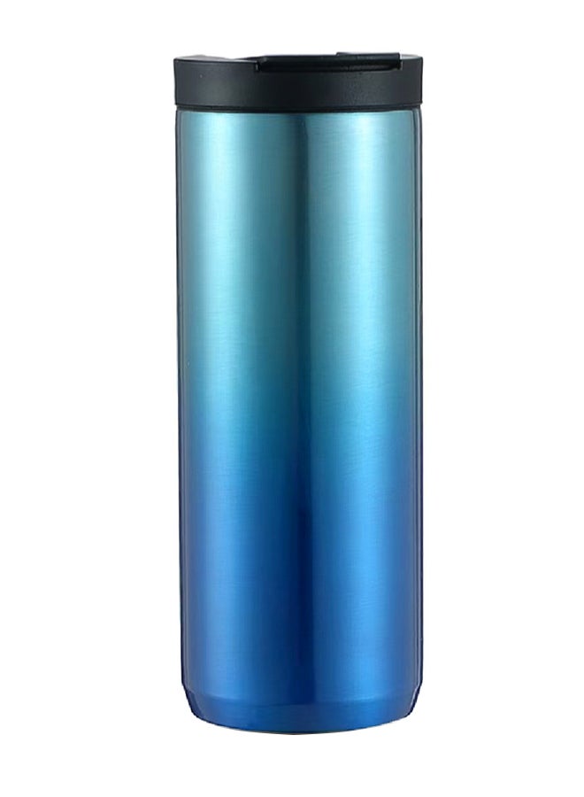 Double Wall Insulated Tumbler Water Bottle, Blue, 500 ML