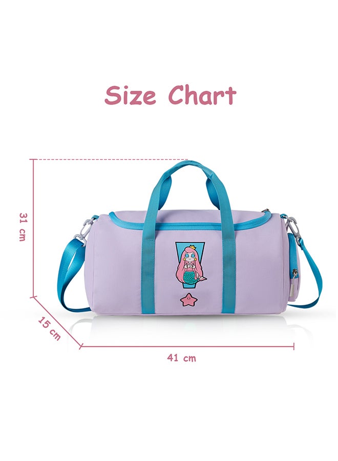 Kids Duffle Bag - Mermaid Purple