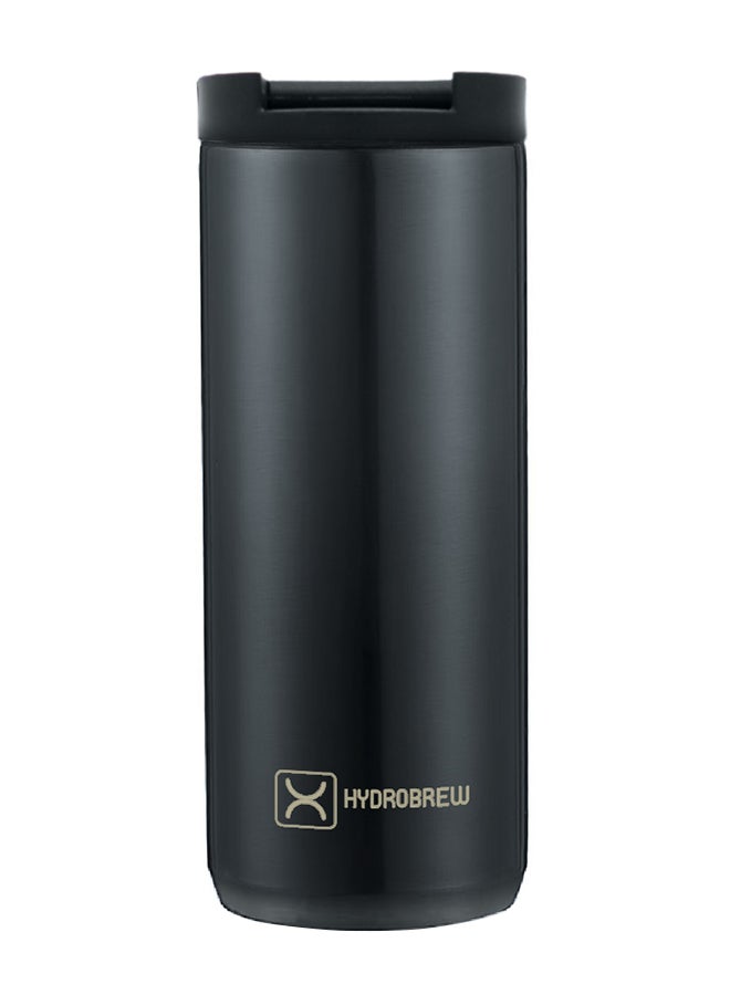 Double Wall Insulated Tumbler Water Bottle, Black, 400 ML