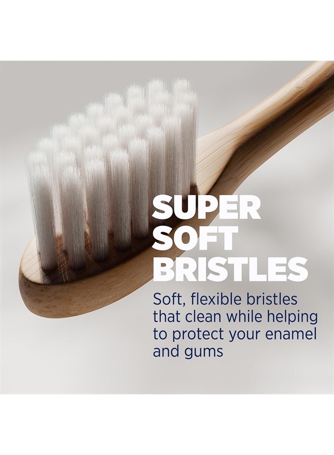 Sonic Electric Toothbrush for Adults - Bamboo Heads - Crystalline (Light Blue) - Includes 2 Super Soft Bristle Bamboo Tooth Brush Heads, Charging Station & USB Charge Cord - Rechargeable