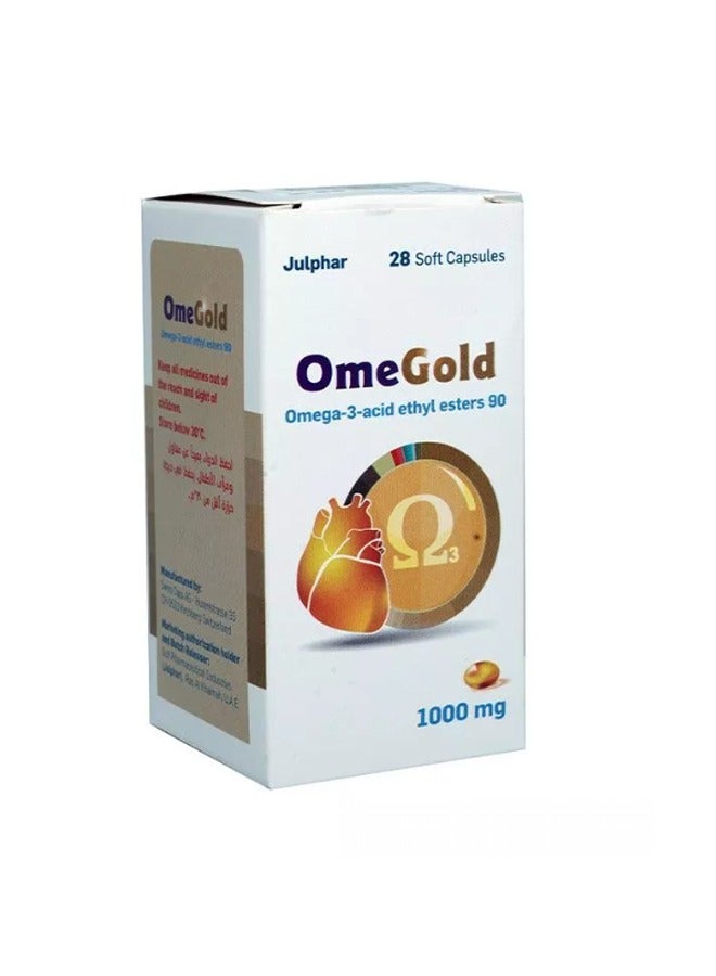 Omega-3 Acid Ethyl Esters 90 - 1000mg - 28 Soft Capsules