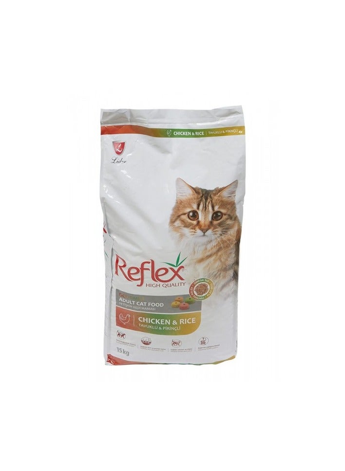 Reflex Adult Cat Food Multi Colour Chicken (15 KG)
