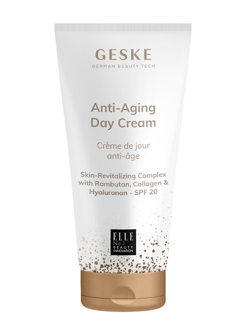 Anti-Ageing Day Cream SPF 20 Moisturising Cream with Hyaluronic Anti-Wrinkle Cream Moisturising Skin Cream Vegan Formula No Animal Testing Complements GESKE SmartAppGuided™ Devices