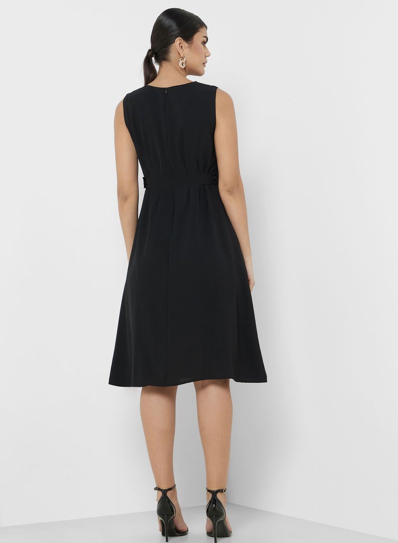 Sleeveless A-Line Dress