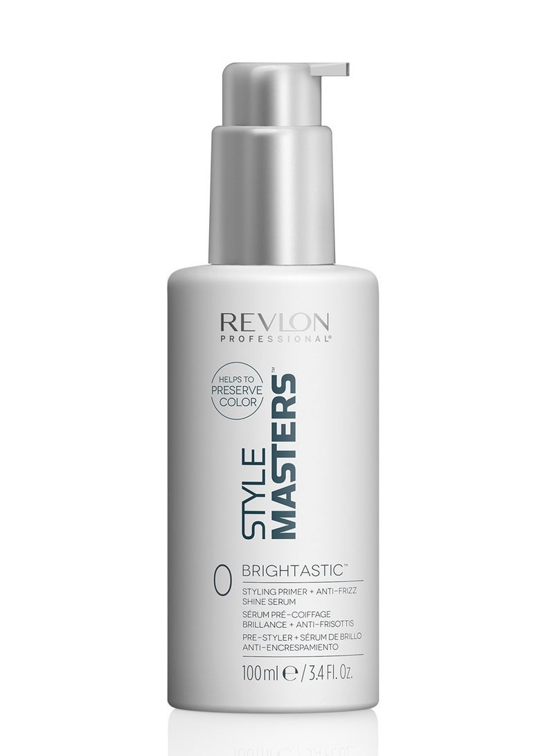 Style Masters Brightastic Styling Premier + Anti Frizz Shiner Serum, Pre Styler, 100ml