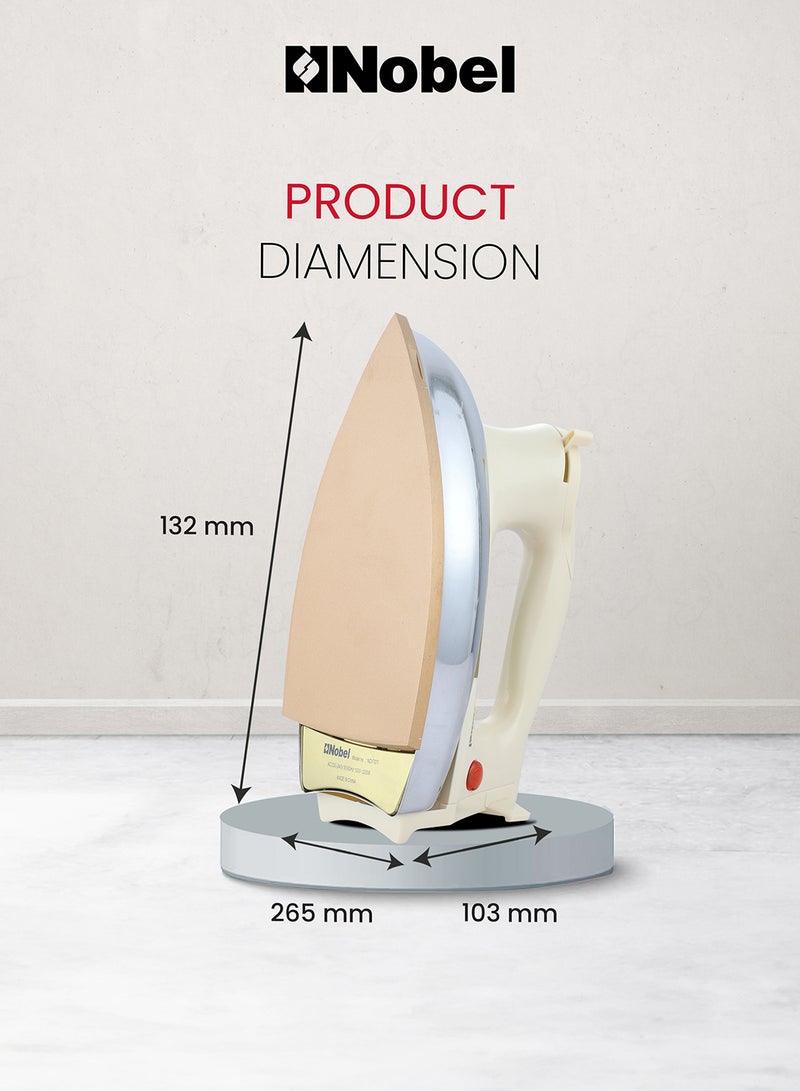 Heavy Weight Non-Stick Iron: Precision And Performance Redefined 1200 W NDI707I Silver