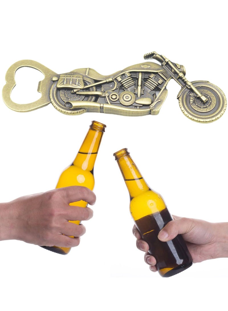 Motorcycle Bottle Opener - Sturdy and Durable Beer Opener, Perfect Gift for Men, Dads, Father's Day, and Birthdays (Antique Bronze Finish)