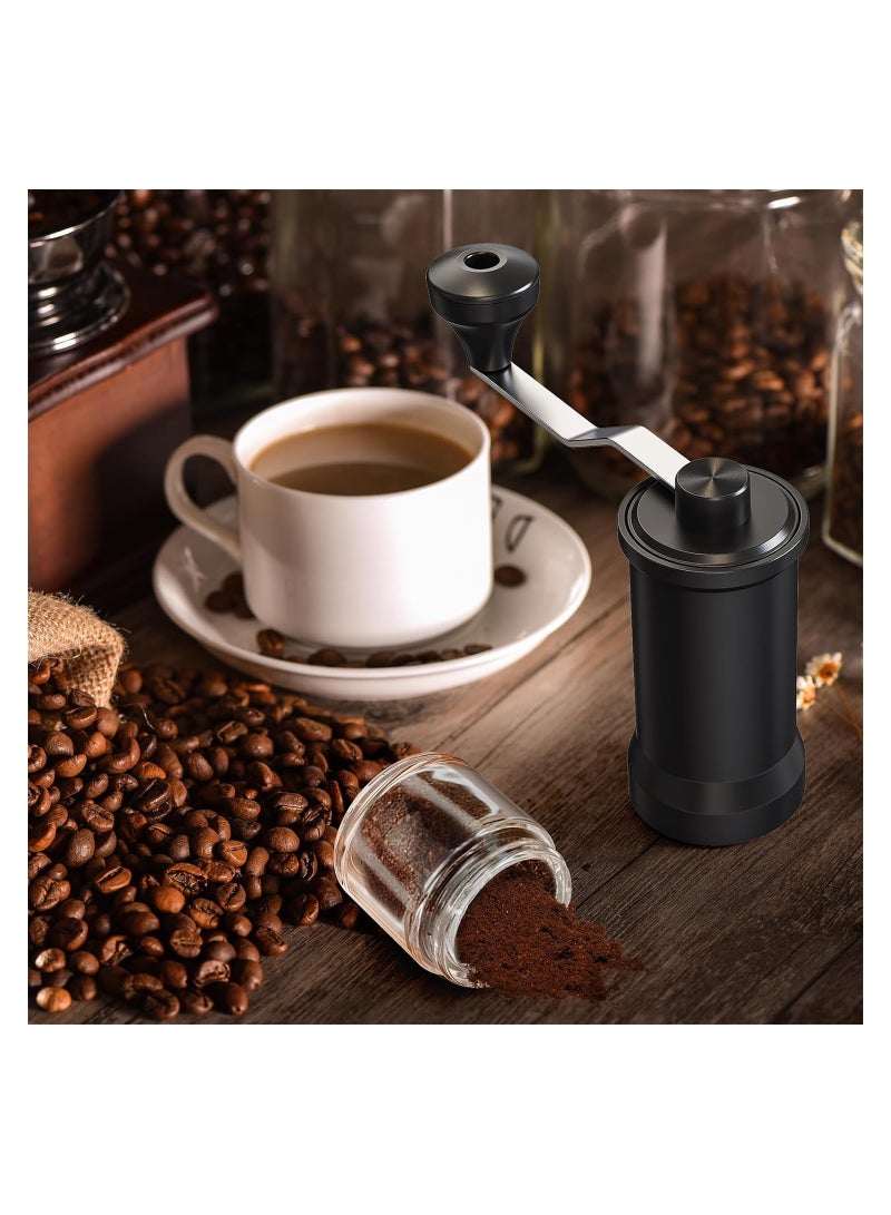 Portable Manual Coffee Grinder - 5 Adjustable Coarseness Settings - Espresso, Drip, French Press, and Pour Over - Perfect for Home, Camping, Travel