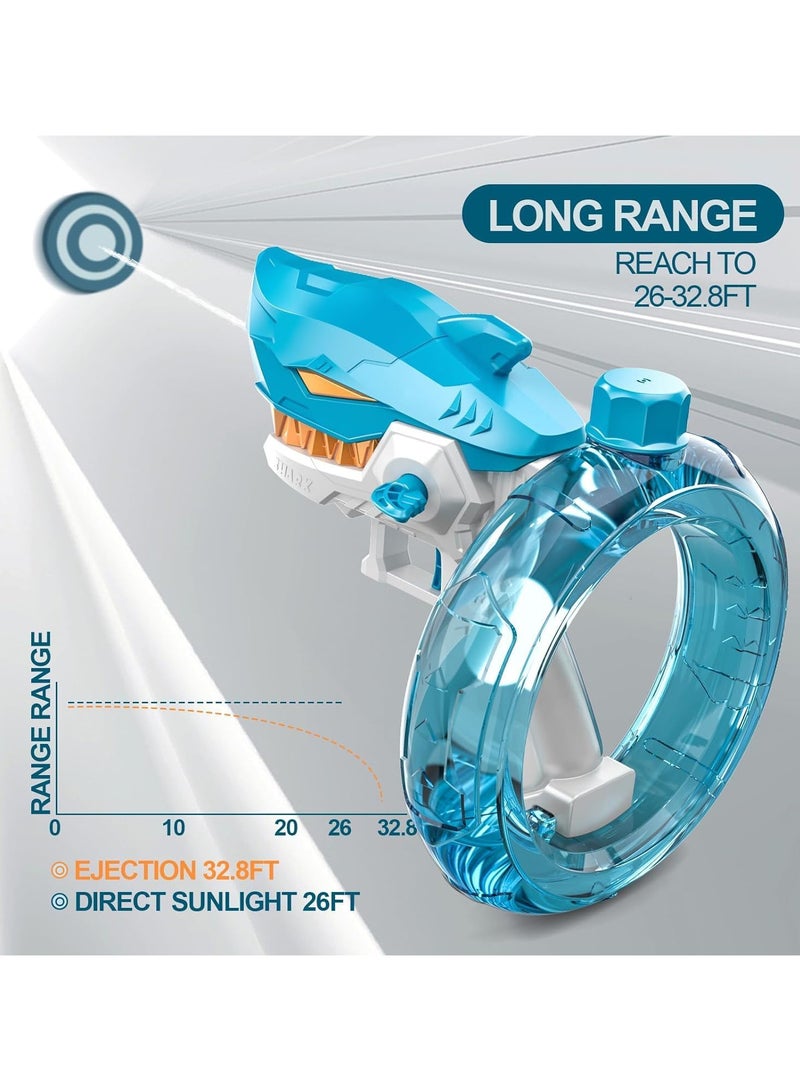 Electric Water Gun,Shark Shape Water Guns for Adults Kids,Strong Power,Large Capacity Water Gun,Up to 10m Long Range,Summer Water Gun Toys,Pool Beach Outdoor Party Toys Kids Ages 8-12,Blue