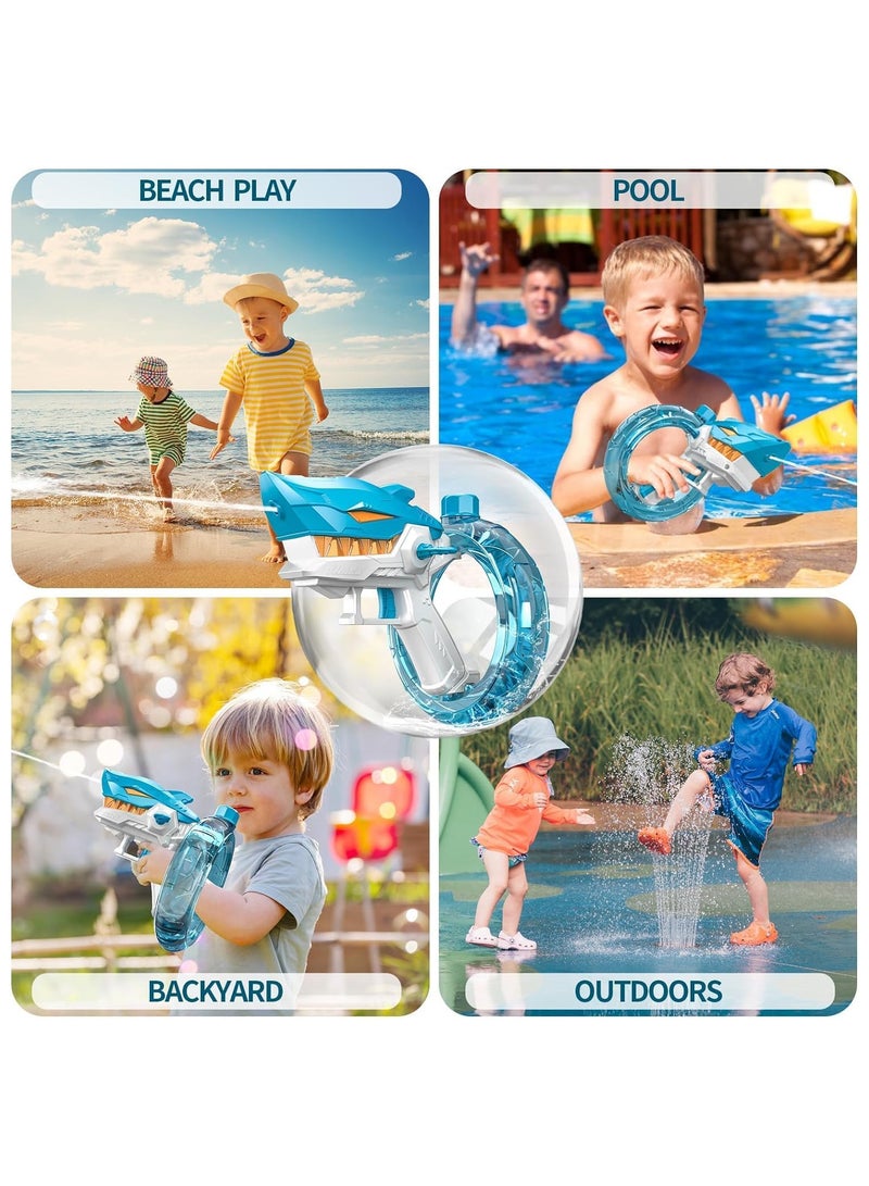 Electric Water Gun,Shark Shape Water Guns for Adults Kids,Strong Power,Large Capacity Water Gun,Up to 10m Long Range,Summer Water Gun Toys,Pool Beach Outdoor Party Toys Kids Ages 8-12,Blue