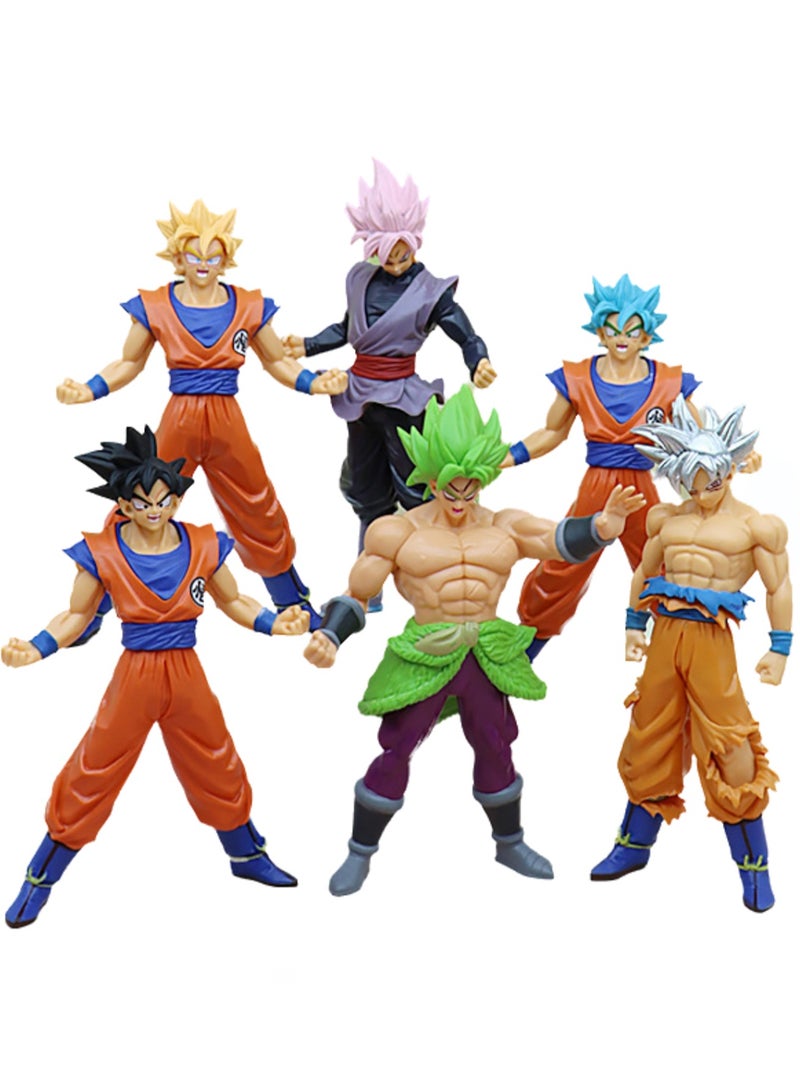 Anime Model Trendy Toy Ornaments Dragon Ball Character Peripheral Second Generation 6 Models Ornaments