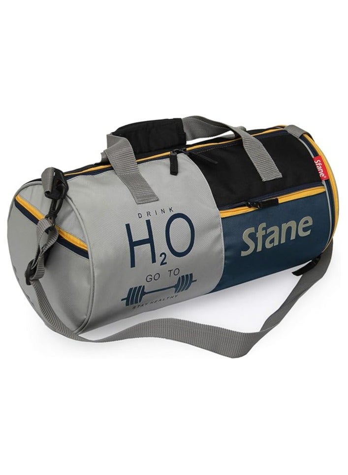 SFANE Duffel Gym Bag,Shoulder Bag for Men & Women with Shoes Compartment (Blue)