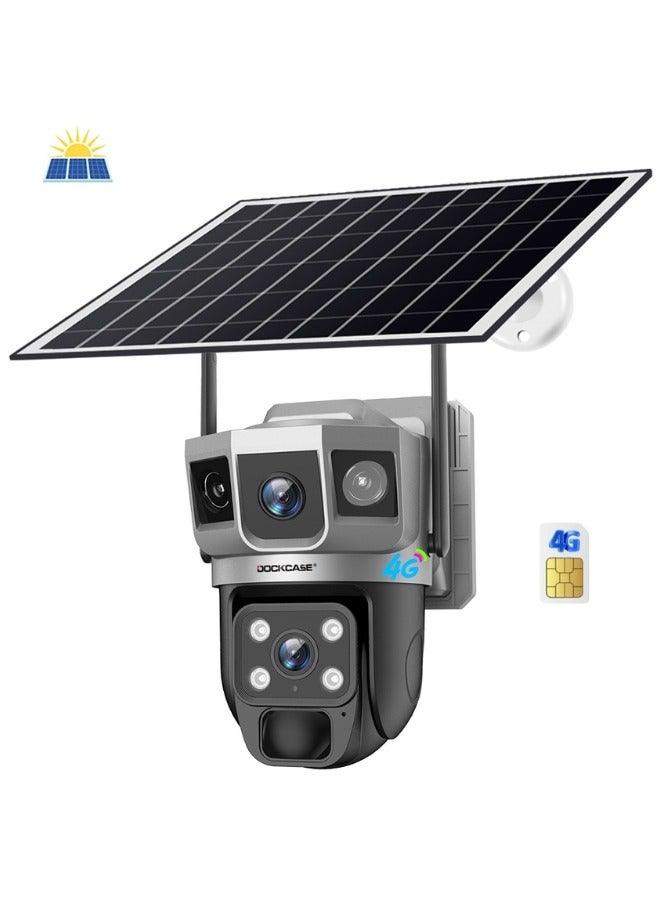 4G Sim Card Solar Camera,Solar Powered Outdoor Security Camera