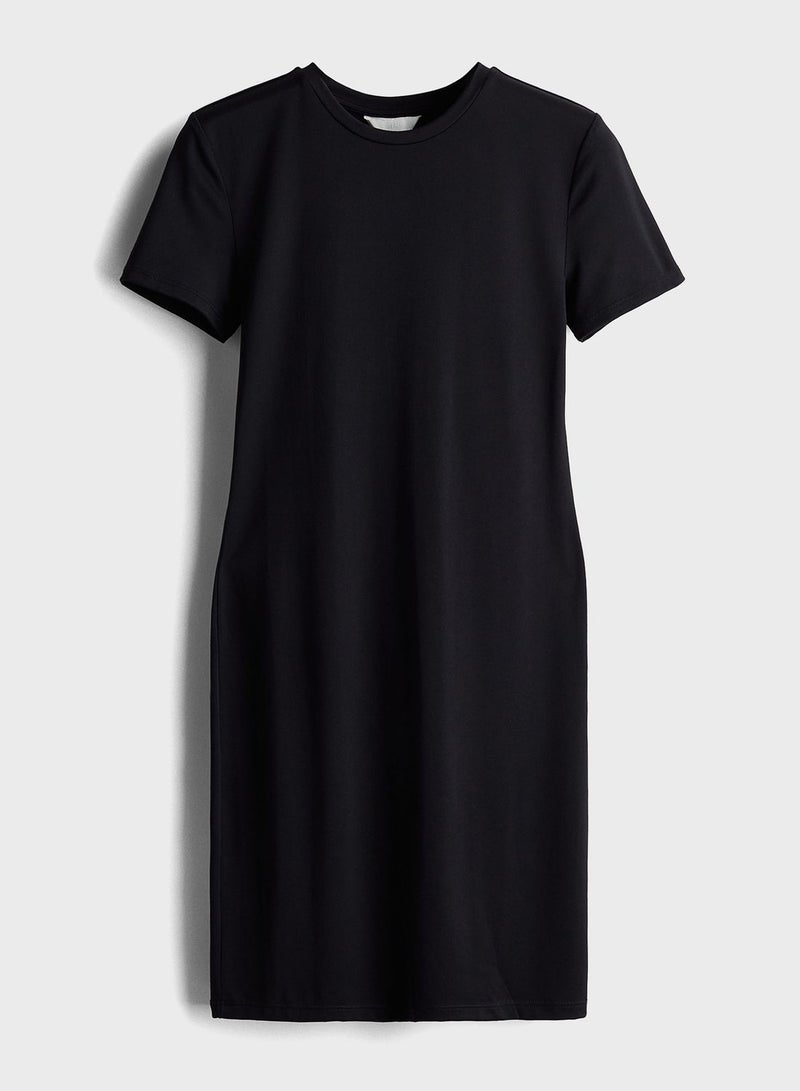 Crew Neck T-Shirt Dress