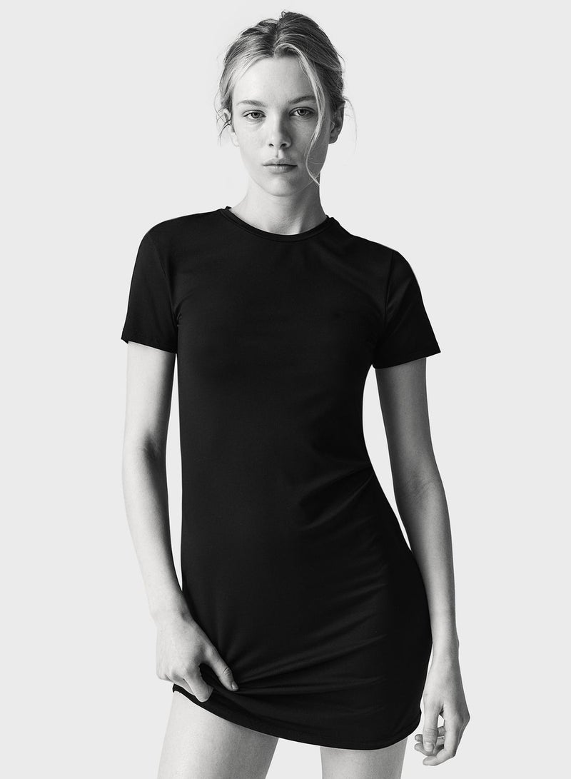 Crew Neck T-Shirt Dress