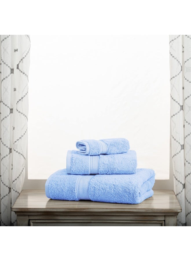 Madison Ts Towel Set 3Pc Light Blue