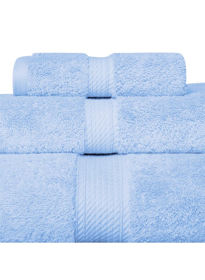 Madison Ts Towel Set 3Pc Light Blue